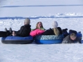 Snow sledding in Grand Lake Colorado