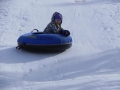 Snow sledding in Grand Lake Colorado