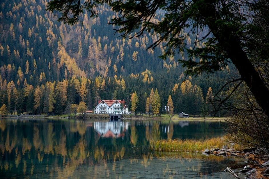 house on lake